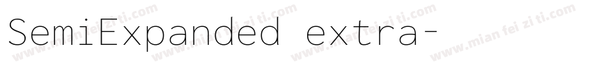SemiExpanded extra字体转换